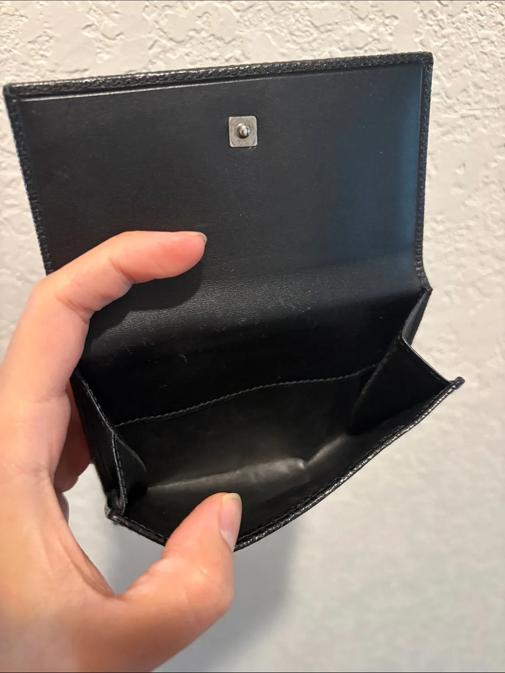 Gucci GG Logo Black Leather Wallet